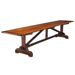 Antique Large Cathedral Refectory Table