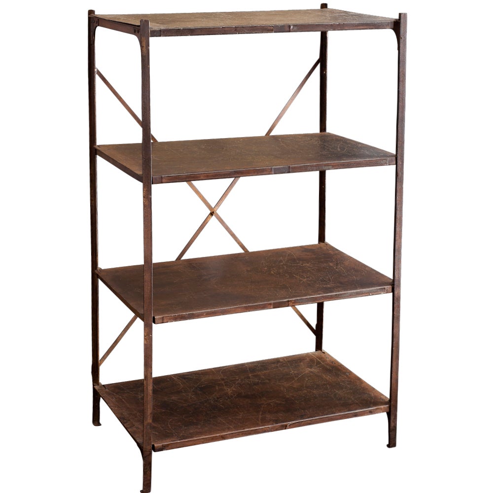 Metal Industrial Bookshelf at 1stDibs
