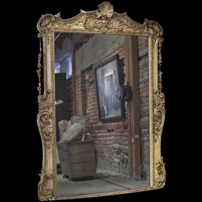 Monumental Gold Gilded Mirror