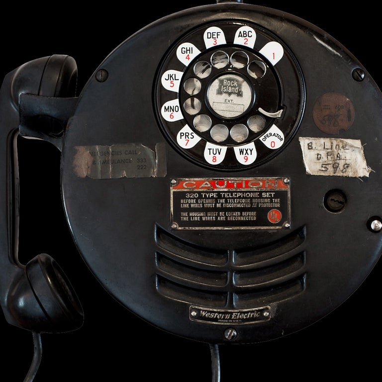 red explosionproof telephone