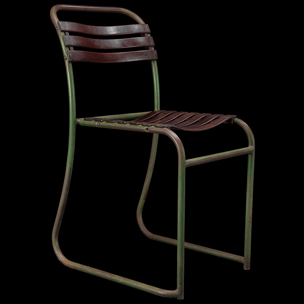 Mid-Century Modern Bakelite Stacking Chairs, France, circa 1940