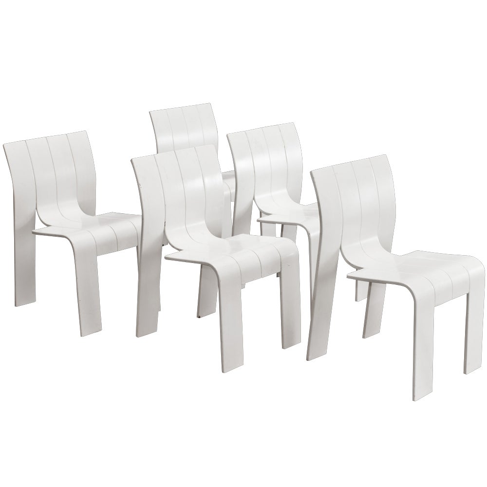 Gijs Bakker Set of Five Dining Chairs