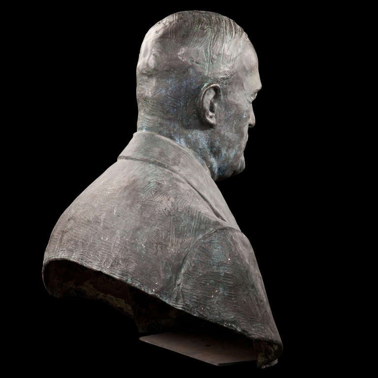 20th Century Bronze Bust of an Italian Diplomat