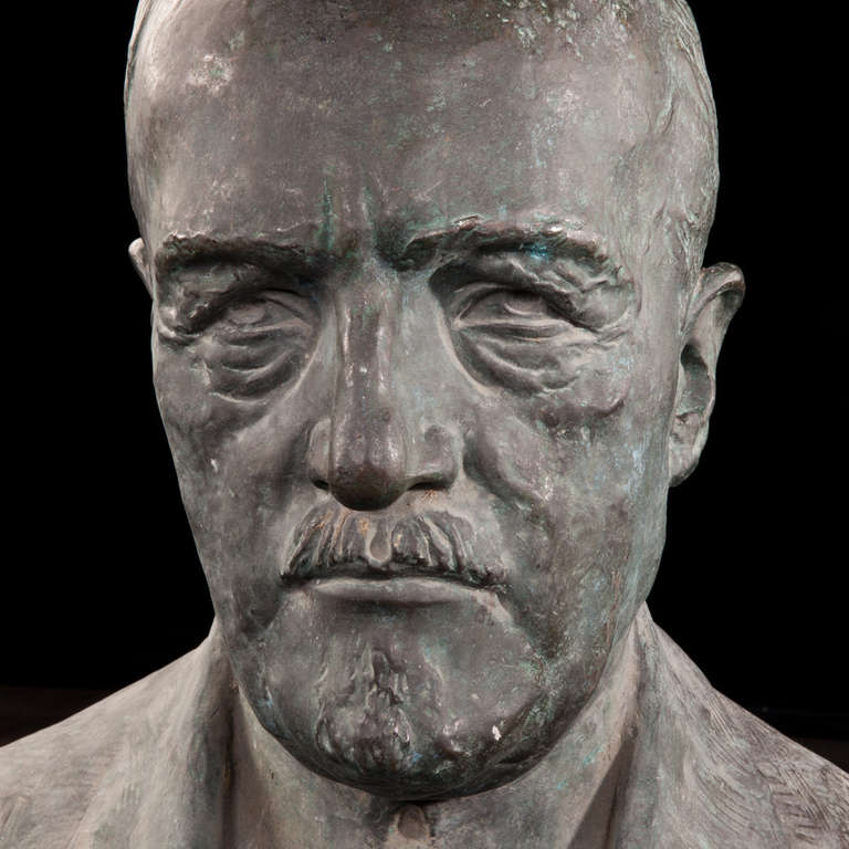 Bronze Bust of an Italian Diplomat 4