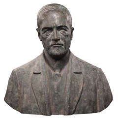 Buste en bronze d'un diplomate italien