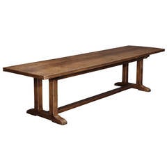 Antique Arts and Crafts Oak Refectory Table