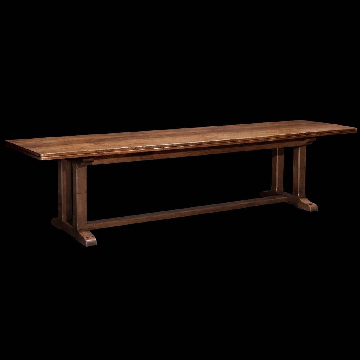 English Arts and Crafts Oak Refectory Table