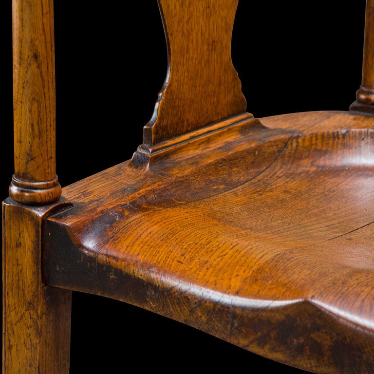 English Pair of Oak Smoker Chairs