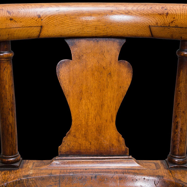 Carved Pair of Oak Smoker Chairs