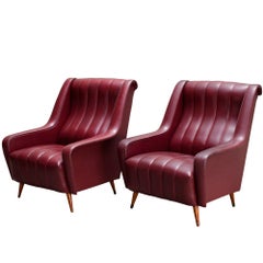 Pair of Deco Modern Armchairs