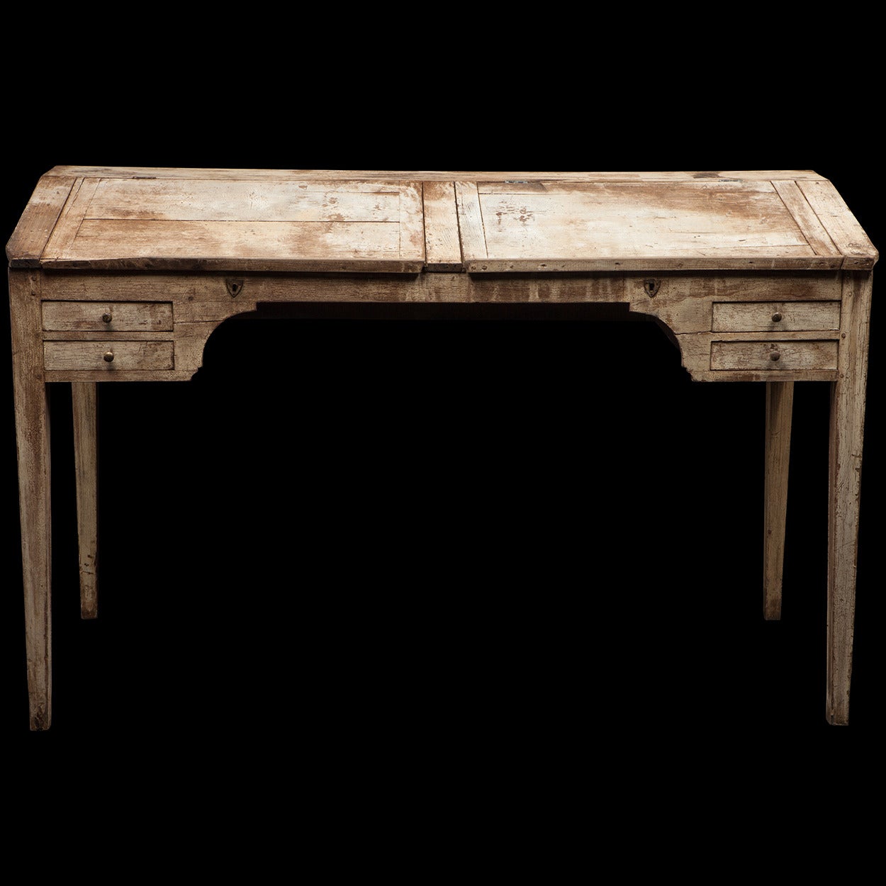 Tall White Primitive Desk 2