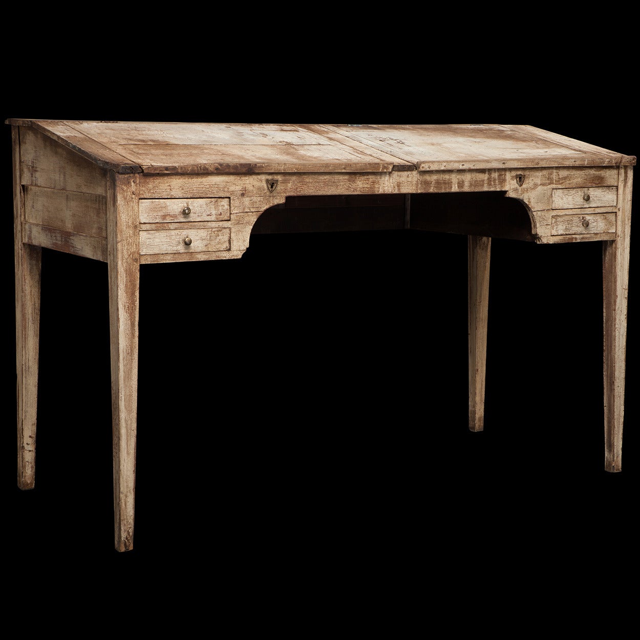Tall White Primitive Desk 1