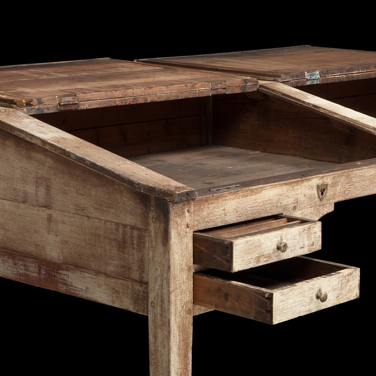 Country Tall White Primitive Desk