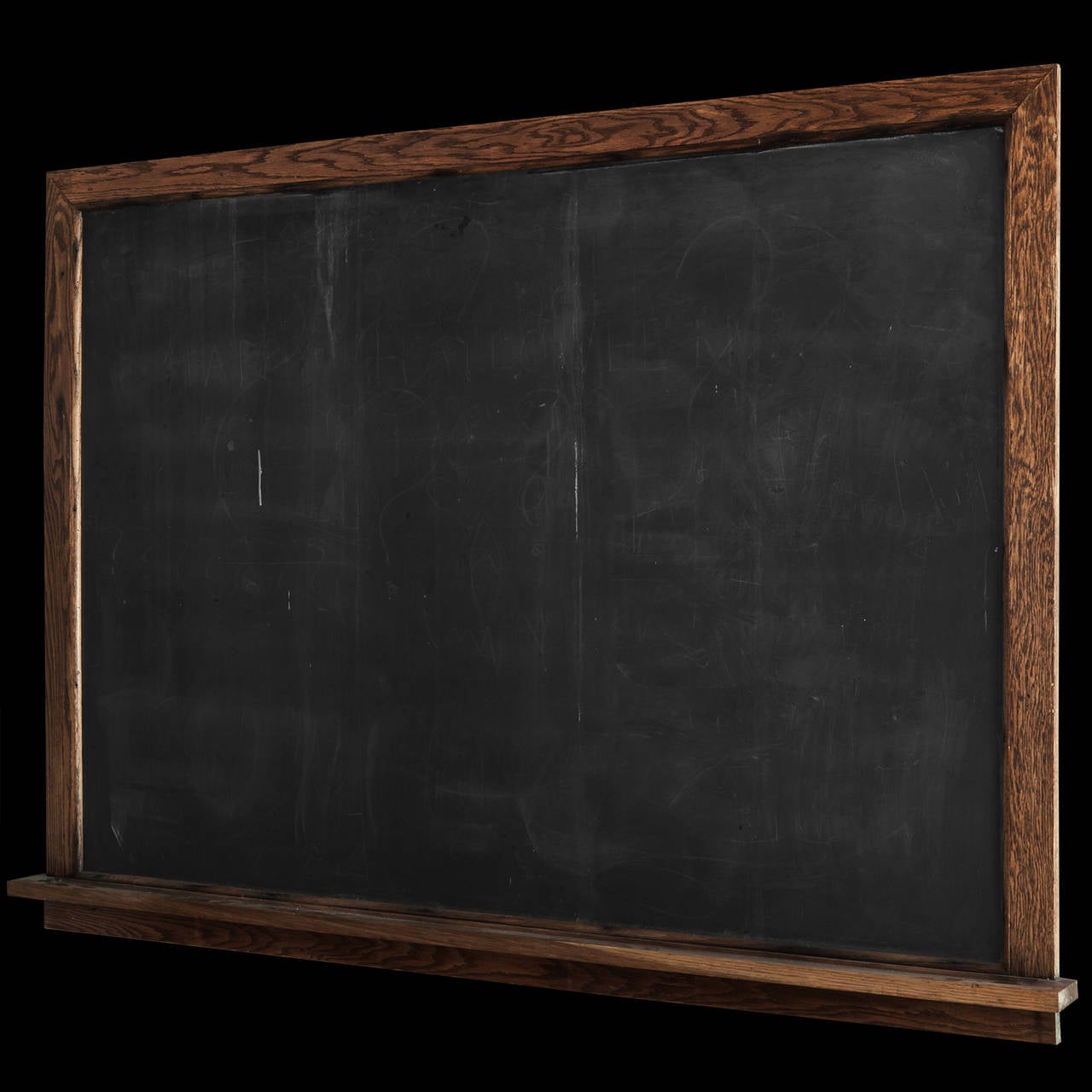 Slate chalkboard with oak frame.

Made in America circa 1920.
