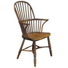 19th Century Comb Back Windsor Arm Chair