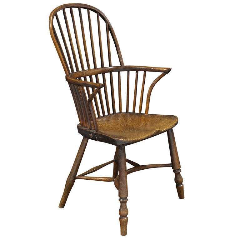 19th Century Comb Back Windsor Arm Chair