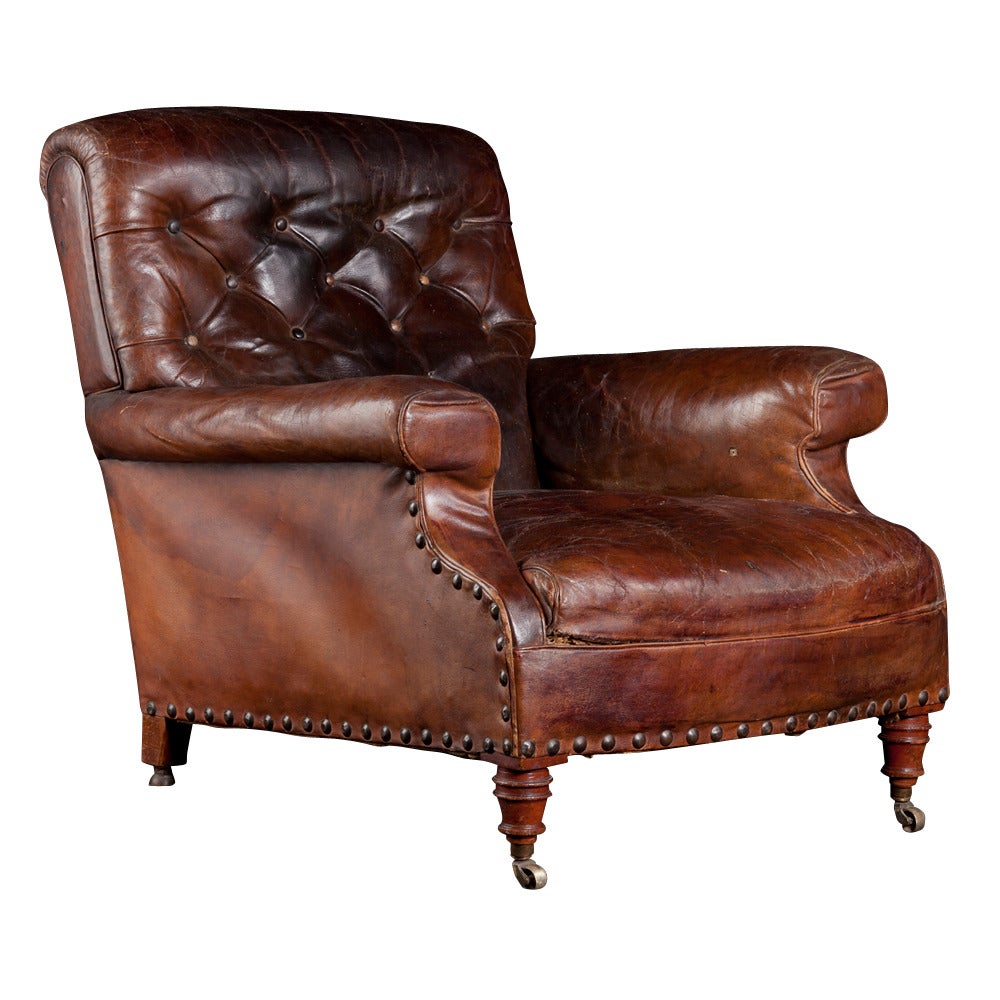 Leather Library Chair