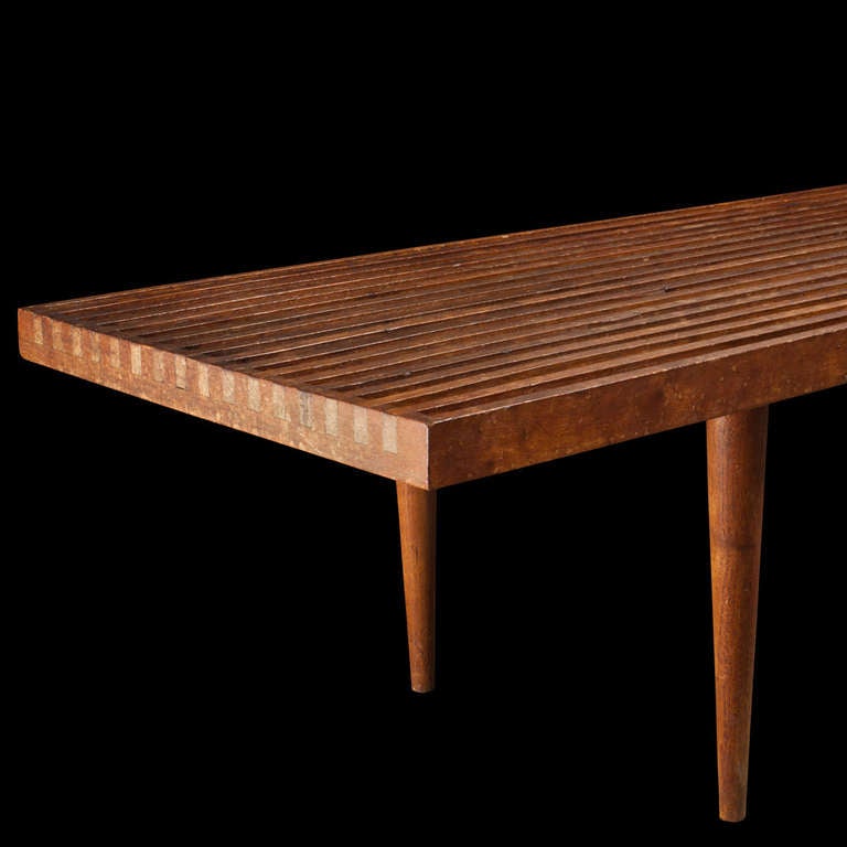 French Slatted Coffee Table / Bench