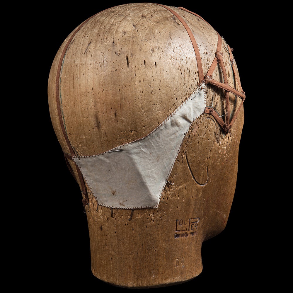 Carved Wood Milliner Head