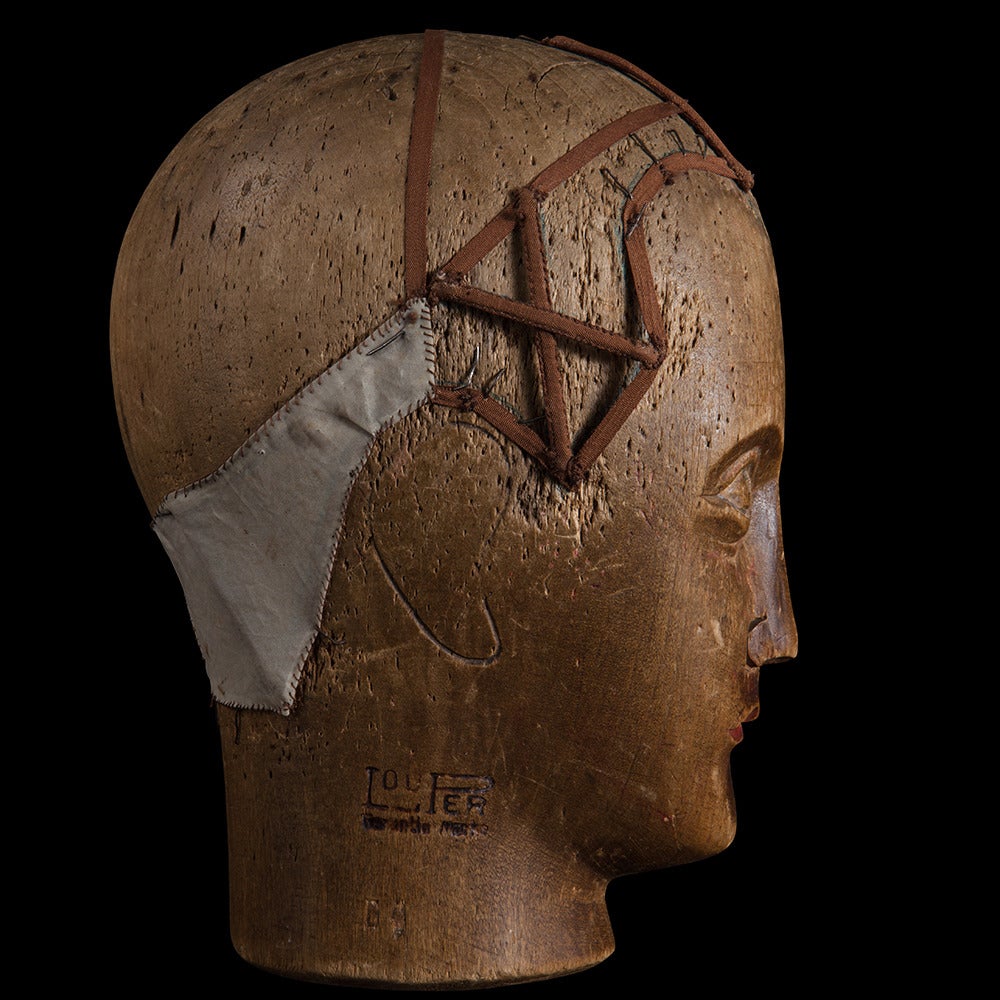 French Wood Milliner Head