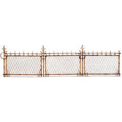 Antique Large Iron Fence