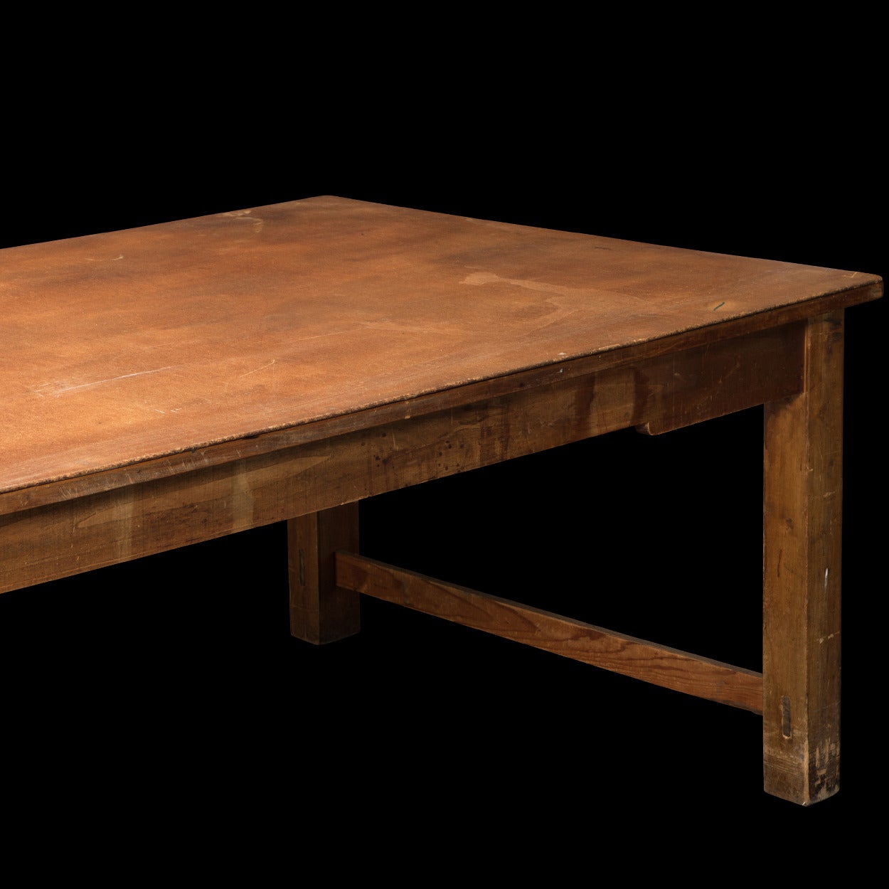 Early 20th Century Large Oak Lab Table