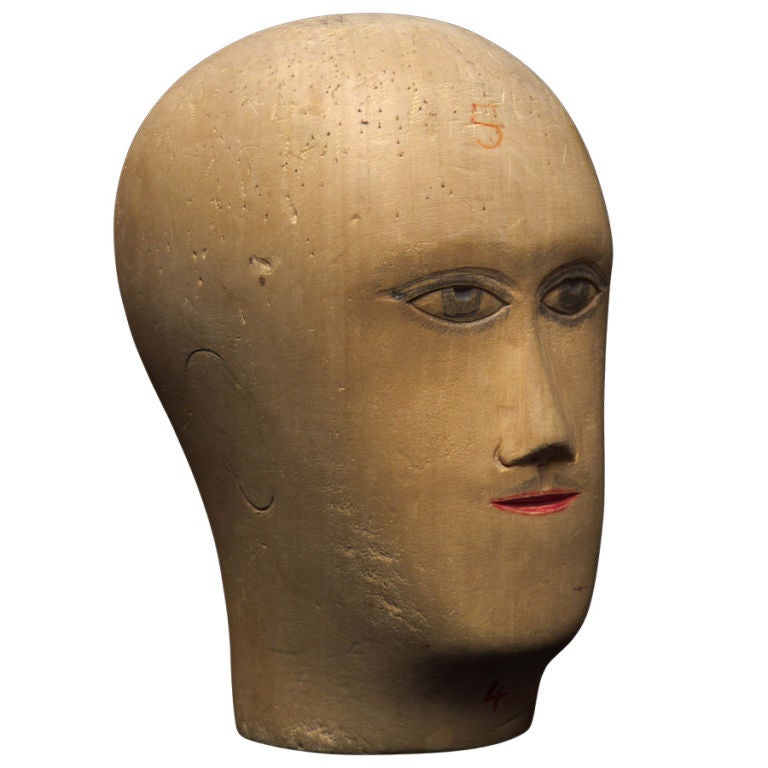 Wooden Mannequin / Hat Display Head