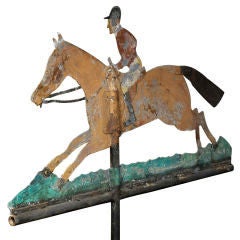 Antique Horse and Rider Weathervane