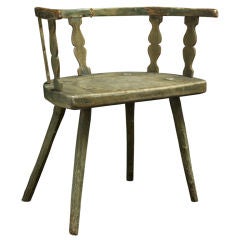 Antique Primitive 18th Century Windsor Garden Chair