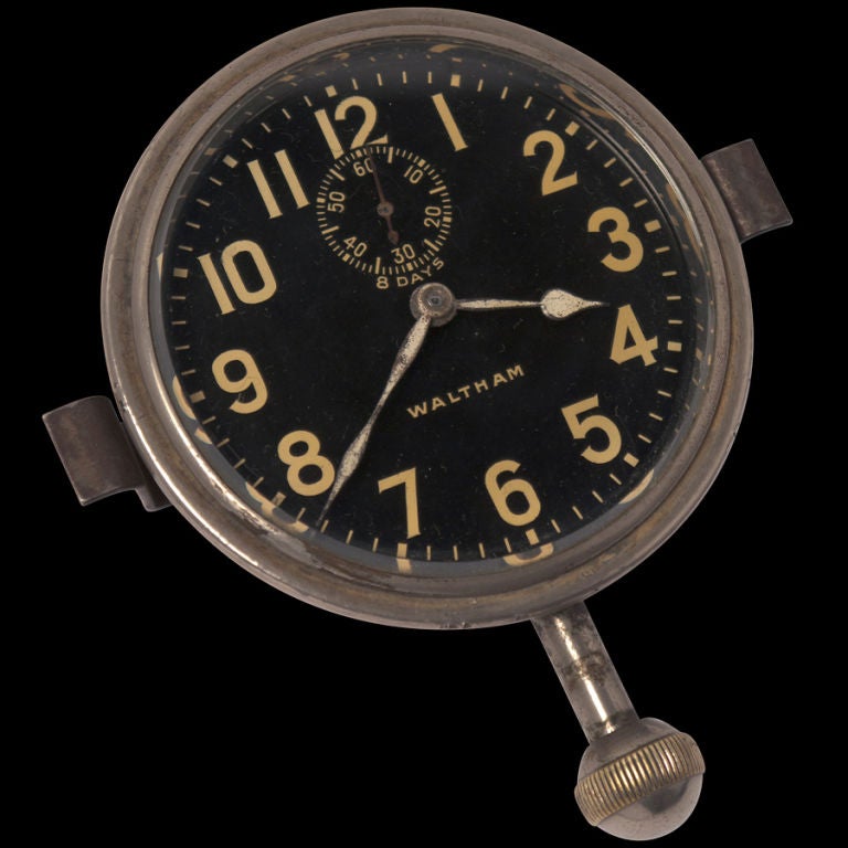 waltham 8 day aircraft clock