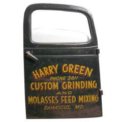 Truck Door Advertising Sign