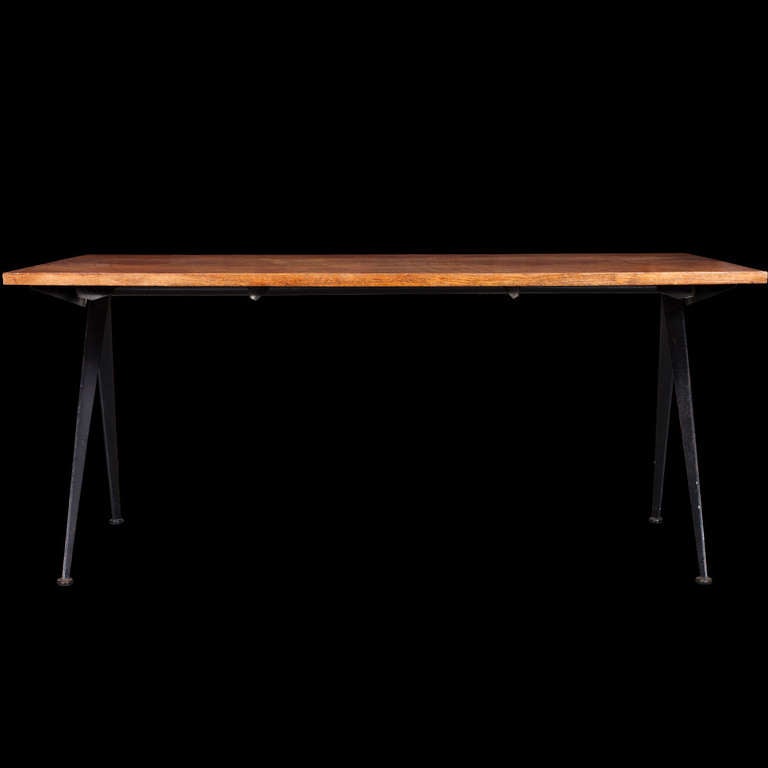 Mid-Century Modern Jean Prouve Compass Desk