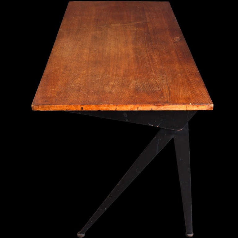 Metal Jean Prouve Compass Desk