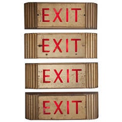 Antique Exit Sign