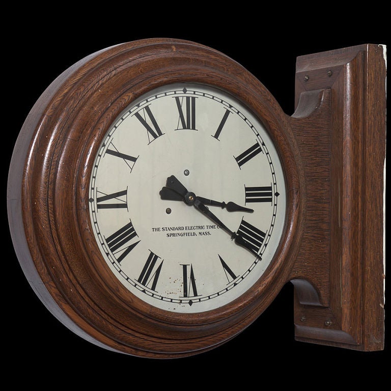 double sided school clock