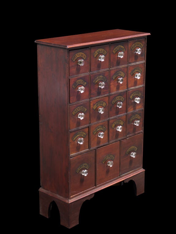 19th Century Flower / Seed Bank of Drawers