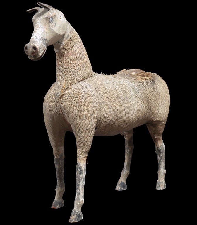 19th Century Primitive Horse from Children's Rocking Toy