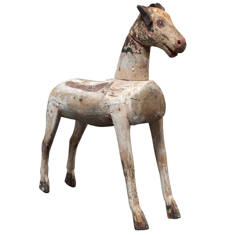 Primitive Horse from Children's Rocking Toy