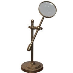 Large Early Brass Mounted Magnifying Lens