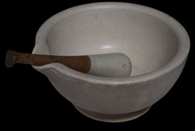 Early Apothecary Mortar and Pestle