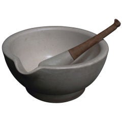 Early Apothecary Mortar and Pestle