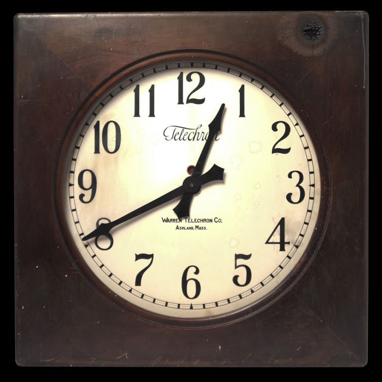 Telechron Wood Case School Clock 1
