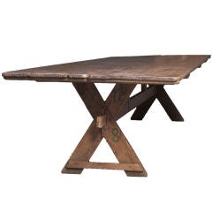 Dining / Work Table with X-Bar Legs Dining / Work Table with X-Bar Legs