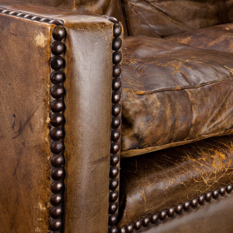 French Leather  Love Seat