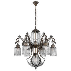 Ornate Bronze Chandelier