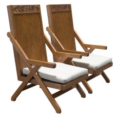 Pair of Gothic-Style Modern Chairs