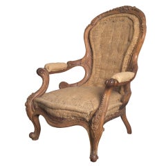 Uniquely Carved Primitive Chair