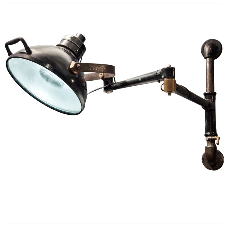 Dental/ Medical Wall Mounted Industrial Light at 1stDibs wall mounted