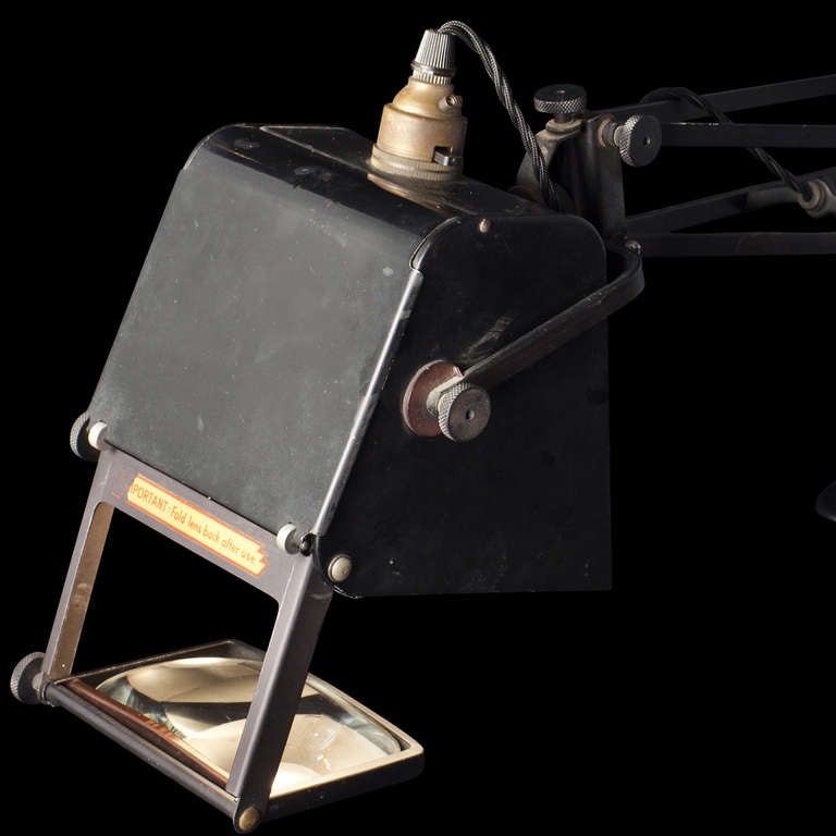 Metal Jewelers Desk Lamp