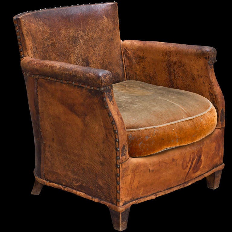 Childs Leather Club Chair